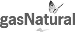 logo gas Natural blanco y negro