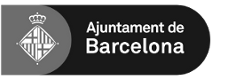 logo Ajuntament de Barcelona blanco y negro